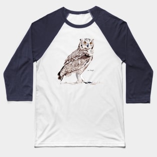 Spotted Eagle Owl Baseball T-Shirt